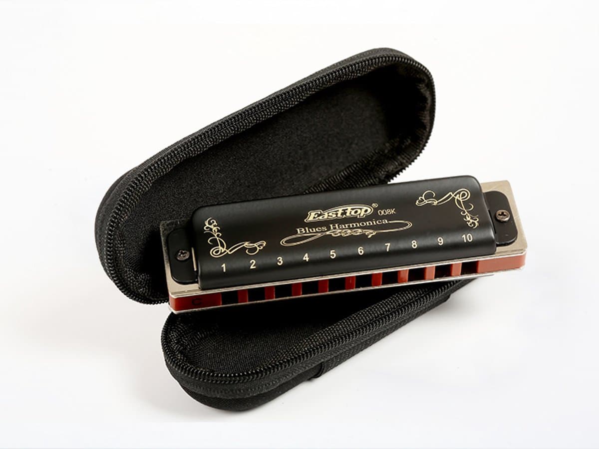 Easttop T008K Zwart Diatonisch mondharmonica - top kwaliteit - scherpe prijs - ideaal voor beginners en gevorderden — afbeelding 1