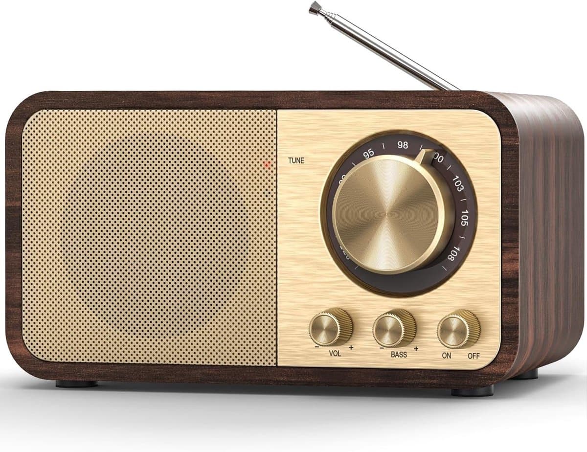 IBETTERTEC - Radio- Digitalradio- Retro Radio met Bluetooth- FM Radio- Vintage Radio met AUX/USB- Radio voor Keuken/Slaapkamer/Kantoor — afbeelding 1