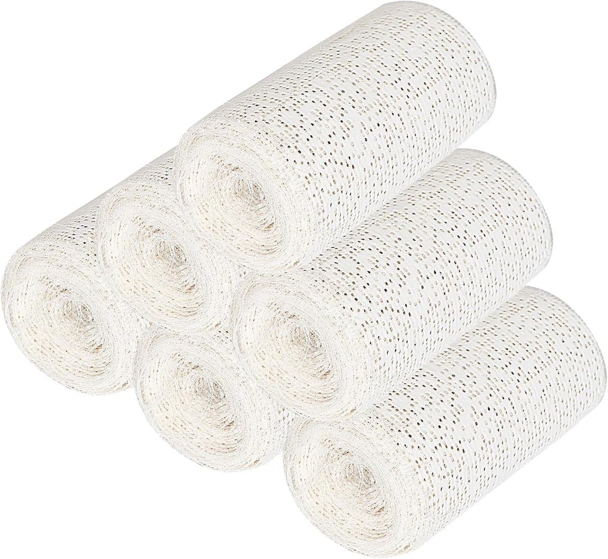 Huidvriendelijke Gips Bandages voor Kunst en Ambachten - 6 Rollen van 10 cm x 2,7 m — afbeelding 1