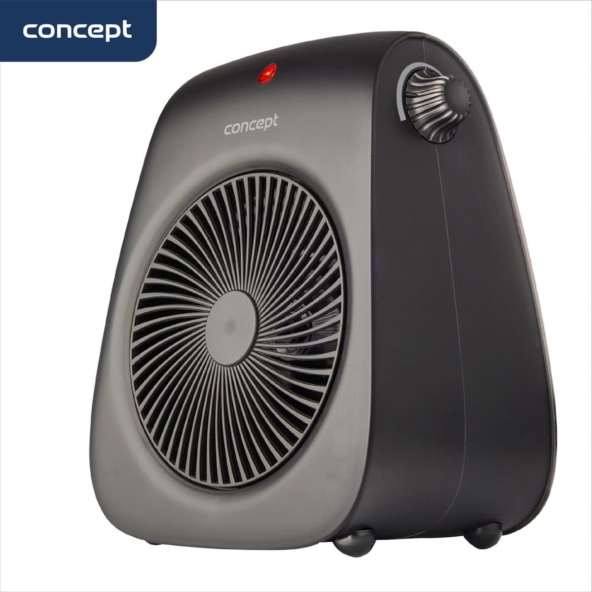 Concept VT7041 Ventilator – Met Warme Luchtstroom Functie – Ventileren en Verwarmen – Zwart — afbeelding 1
