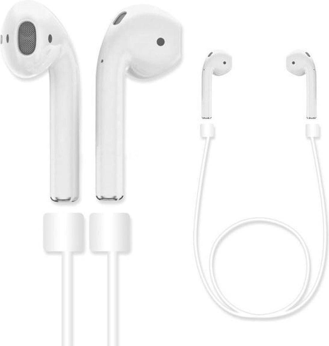 Anti-Lost Strap geschikt voor Apple Airpods - EarPods - Silicone koord - Wit — afbeelding 1