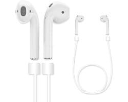 Anti-Lost Strap geschikt voor Apple Airpods - EarPods - Silicone koord - Wit