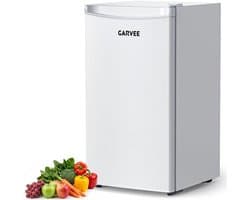Triumpunpre Mini Koelkast 45L Wit - Kleine Koelkast Tafelmodel Stil 41dB - Drankenkoeler - 5 Standen Thermostaat van 0°C - 18°C - Koeling/Vriezing- Energie Label E - Verstelbare Plank/Voet - voor Appartementen/Kantoren/Kamperen