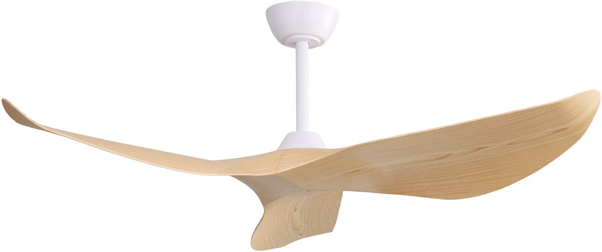 Plafondventilator 132 cm (52 inch) - Afstandsbediening - Omkeerbare DC-motor - 3 ABS-bladen - 6 snelheden - Zonder verlichting — afbeelding 1