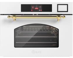 ILVE Compact 45cm 3 in 1 oven/stoom/magnetron Nost. Wit Messing - Inbouw