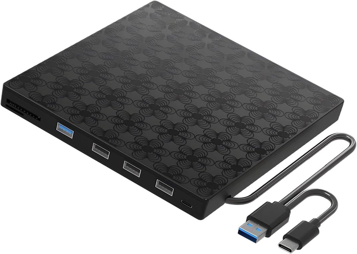 Externe Schijf Hub - Lezer Schrijver Docking Station - Data Overzetten - Brede Compatibiliteit - Standaard Formaat - Zwart — afbeelding 1