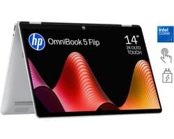 HP OmniBook 5 Flip 14-fp0770nd - 2-in-1 Laptop - 14 Inch OLED Full HD 16:10 - Intel Core 7 - 16 GB - 512 GB - Touchscreen