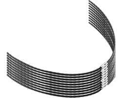 Solidchoice - Grasmaaiertrimmerlijn - Vervangend onderdeel - Hoogwaardig nylon - 37 cm - Slijtvast en duurzaam - Compatibel met Bosch AFS23-27 - 3,5 mm