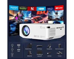 Beamer - Full HD Projector - 1920x1080 - 300 ANSI Lumen - Draagbaar - Voor Entertainment