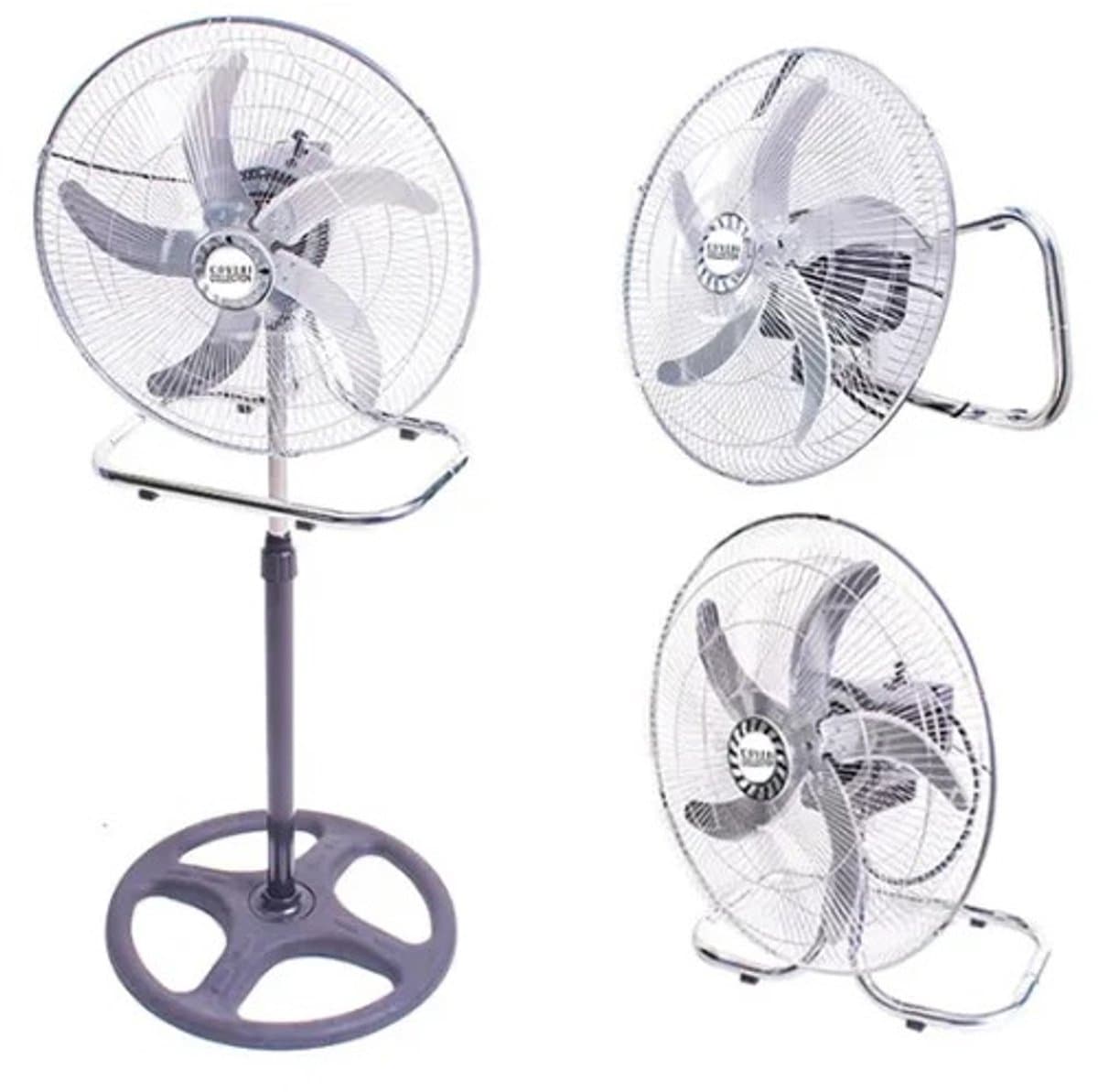 Archi 65W 3-in-1 Metalen Ventilator – Ventilatie - Staande Ventilator, Vloerventilator En Wandventilator – Industrieel Design — afbeelding 1