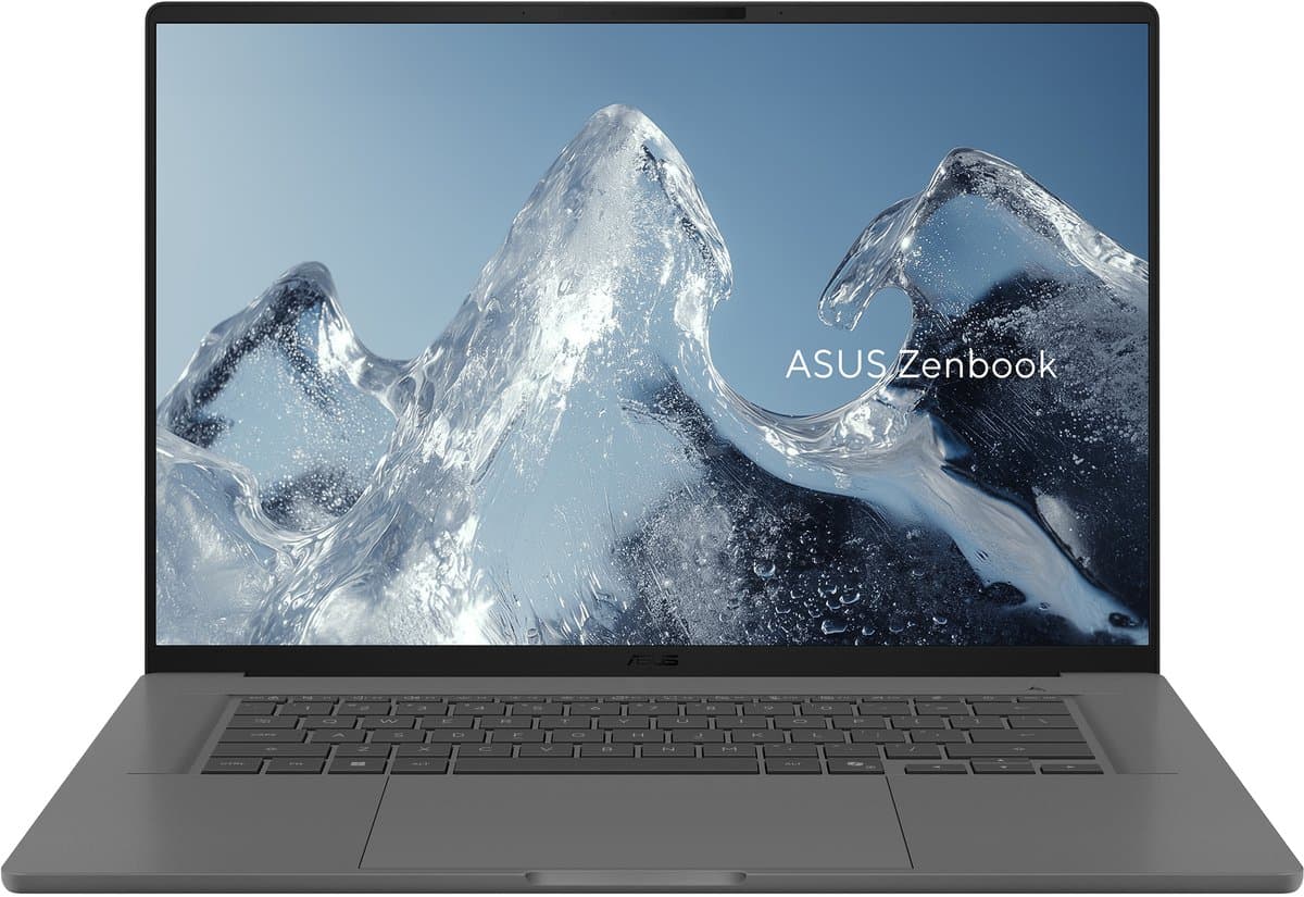 ASUS Zenbook A16 UX3607QA-SH013W Snapdragon X1-26-100 Laptop 40,6 cm (16") WUXGA 16 GB LPDDR5x-SDRAM 512 GB SSD Wi-Fi 6E (802.11ax) Windows 11 Home Nederlands Grijs — afbeelding 1