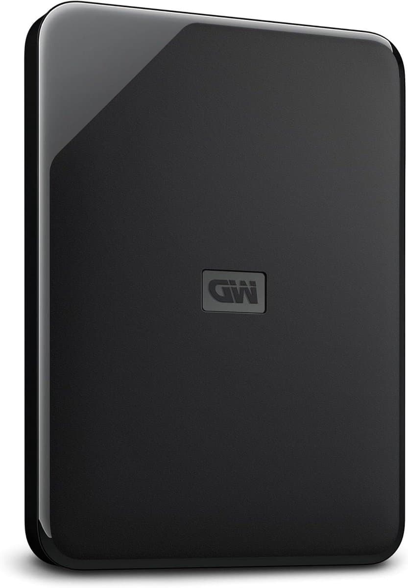 Externe Harde Schijf - Portable Opslag - Bestanden Opslaan - Inclusief Backup Software - 2 TB - Zwart — afbeelding 1