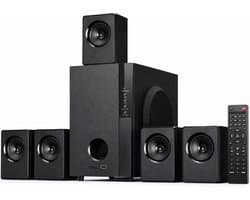 5.1 Home Cinema Set – 600W Surround Sound Systeem – Speakerset met 5,25 Inch Subwoofer – Home Cinema Luidsprekers voor TV en Film