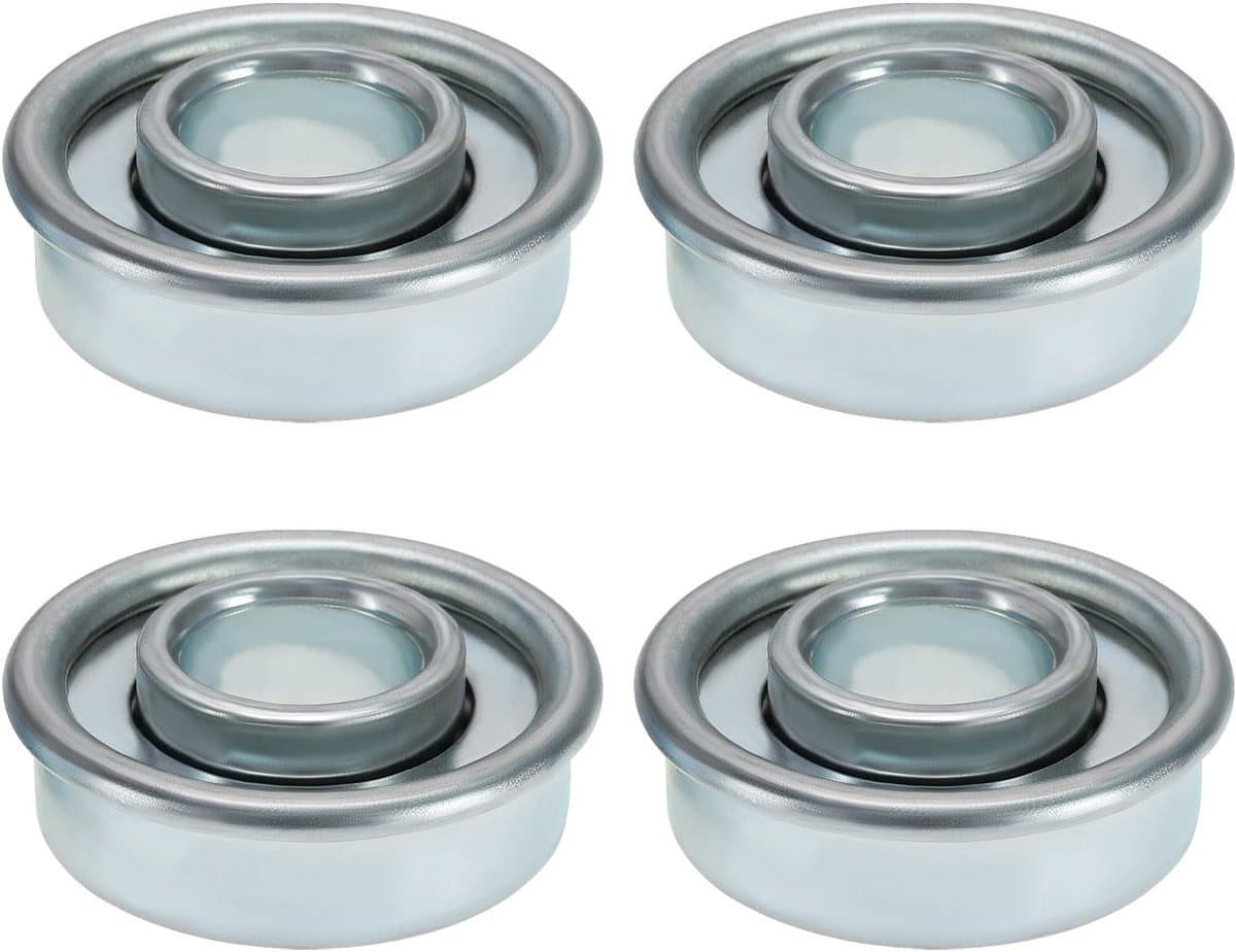 Dailygoods- Maaierslagers 4 Stuks - Buitendiameter 28,6 mm - Binnendiameter 12,2 mm - Dikte 9,8 mm - Staal - Geschikt voor grasmaaiers - Wiellagers — afbeelding 1