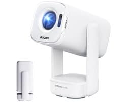Aurzen EAZZE D1 Air Smart Beamer – Full HD 1080P – 300 ANSI – Netflix – Prime Video – YouTube – Dual-Band WiFi (2.4/5GHz) - Bluetooth 5.2 – HDR10 – Dolby Audio - Cloud White