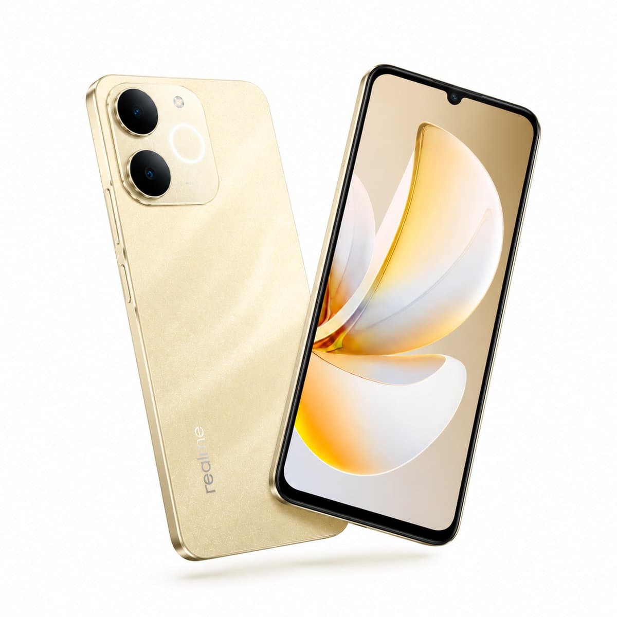 Realme Note 70T Smartphone – 4GB RAM – 64GB ROM – 6000mAh Batterij – 6,72 inch HD Display – 7,94 mm Ultradun – Goud — afbeelding 1