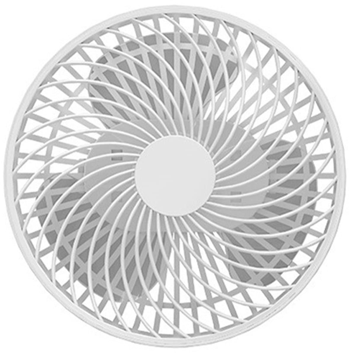 Campingventilator met verlichting, oplaadbare USB-bureauventilator, draagbare kleine ventilator voor in de tent — afbeelding 1