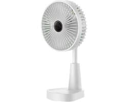 Draagbare opvouwbare ventilator voor thuis, op de camping, buiten en op kantoor; compact en duurzaam