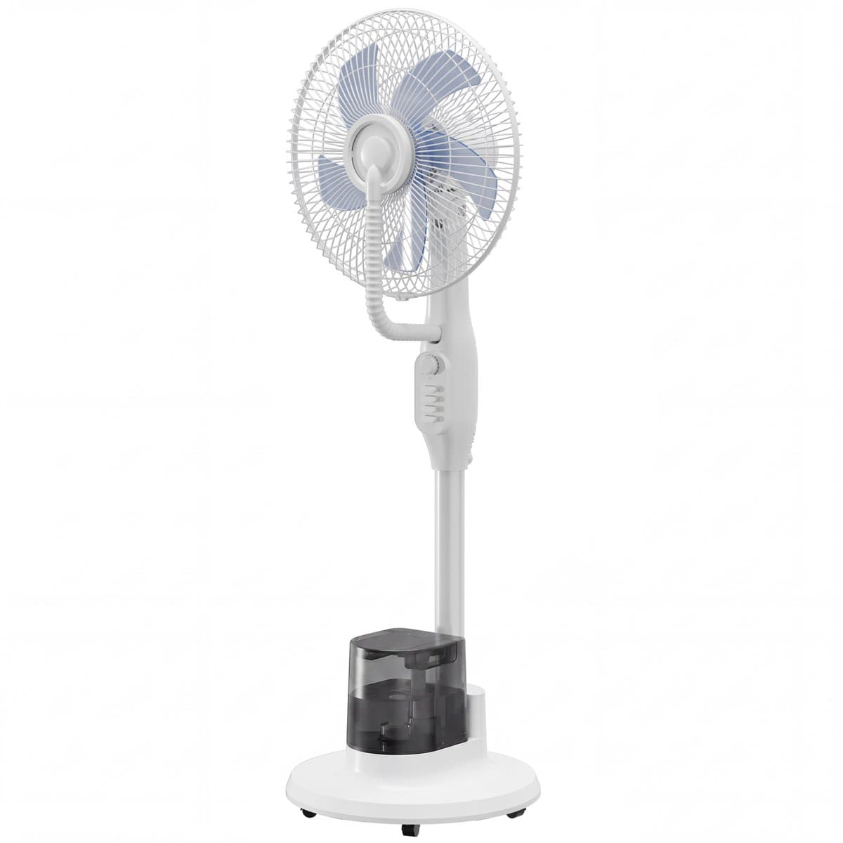 Staande Ventilator Met Vernevelaar - Statiefventilator - Roterende Ventilator - 3 Snelheden - Waterreservoir 3,5L - Wit — afbeelding 1