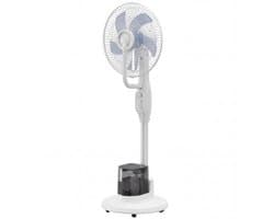 Staande Ventilator Met Vernevelaar - Statiefventilator - Roterende Ventilator - 3 Snelheden - Waterreservoir 3,5L - Wit