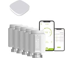Slimme Radiator Thermostaat - Thermostaatkraan Verwarmingskraan - Energie Besparen - Universele Compatibiliteit - M30 x 1.5 - Wit