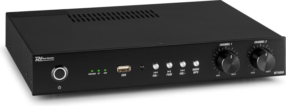Power Dynamics WT460A wifi 4-kanaals stereo versterker - Bluetooth - 240W — afbeelding 1
