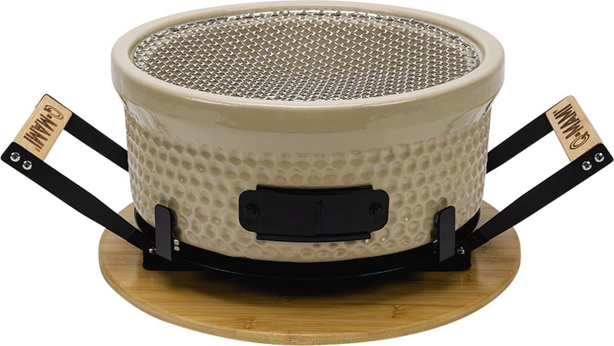 Q-MAMI TABLE GRILL | BEIGE (Hibachi / Shichirin / Tafelgrill / Barbecue / Kamado / Tafel bbq) — afbeelding 1
