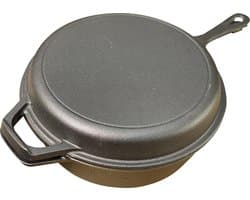 Gietijzeren deep skilletset - 3qrt - preseasoned