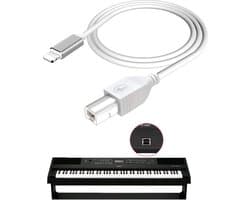 Piano - Elektronische Drum - Midi Keyboard - USB Type B OTG Kabel - 1.5M voor iPhone & iPad - 1 Jaar Garantie