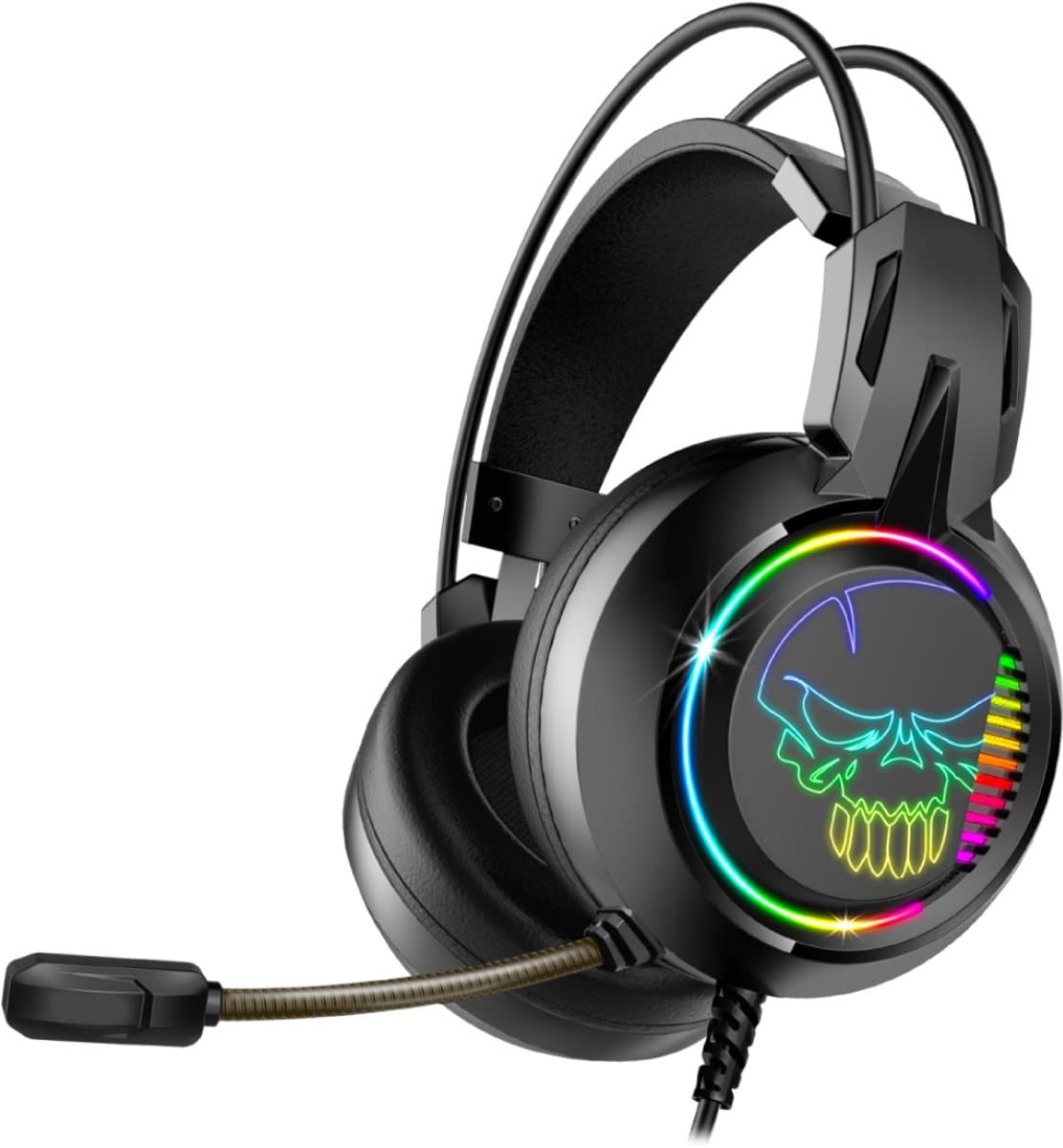 Spirit of Gamer ELITE-H10 Gaming Headset - 7.1 Virtueel Surround Sound - RGB Verlichting - USB Aansluiting - PC Compatible - Gamer Koptelefoon Met Microfoon — afbeelding 1