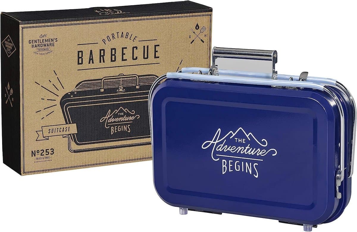 Gentlemen's Hardware Draagbare BBQ - Blauw — afbeelding 1