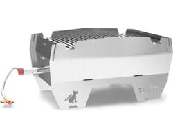 SKOTTI Gas BBQ Draagbaar – RVS Camping Barbecue 3,3 kg – Compact Opvouwbaar Incl. Tas