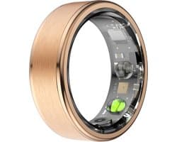Kuno Ring 1 - Slimme ring - Smart Wearable - Health Ring - Slaap Tracker - Hartslagmeter - Stappenteller - Fitness en Activiteiten Tracker - Calorieen Bijhouden - Geen Abbonement - Waterdicht - voor Mannen en Vrouwen - Goud - Maat #9