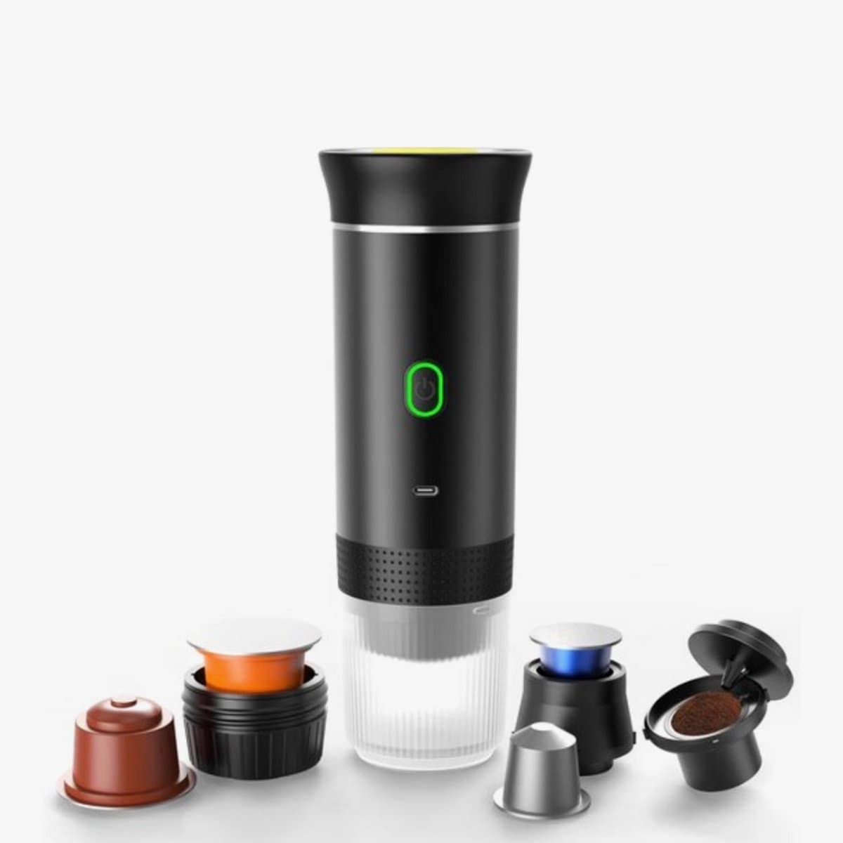 SF Products Draagbare Koffiemachine - Draagbare Espressomachine - Reis En Camping Koffiezetapparaat - 3 in 1 - Optimale tempratuurregulatie — afbeelding 1