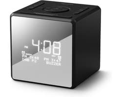 PHILIPS TAR4600 DAB/FM-wekkerradio met dubbel alarm en USB-C-oplaadpoort