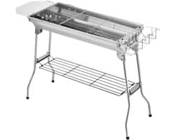 Houtskool barbecue - Langewerpige BBQ - Thuis of camping - Outdoor