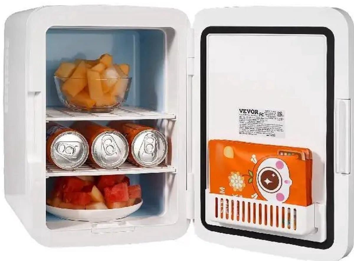Minibar koelkast - Mini koelkast - Koelkast - Bijzetkoelkast - Makkelijk Mee Te Nemen - Warm & Koel Functie - 10L - Geschikt Voor Cosmetica — afbeelding 1
