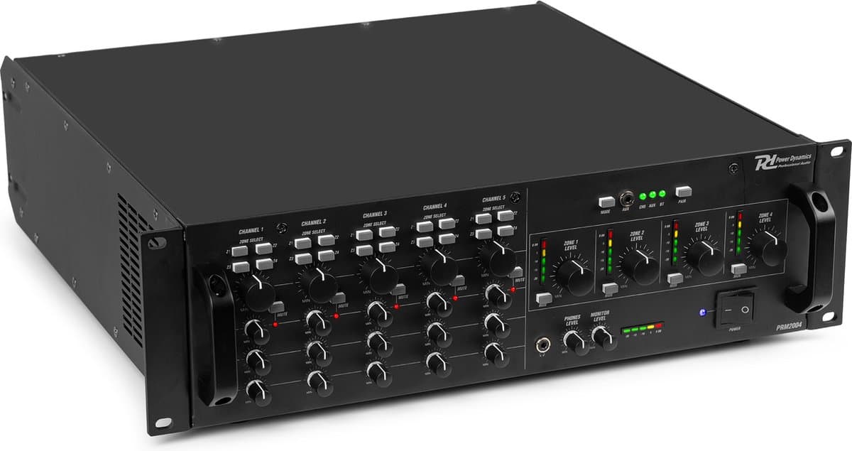 Power Dynamics PAM2004 4-zone matrix versterker - Versterker voor 100V installaties - 4x 200W — afbeelding 1