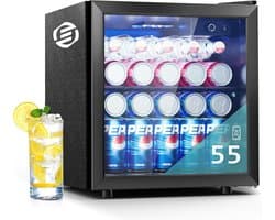 Equivera Mini Fridge for Drinks - Kleine Koelkast - Mini Koelkasten - Minibar - Mini Fridge - Mini Koelkast - Mini Koelkastje - Must have voor in Huis!