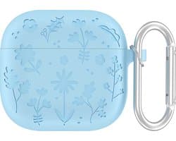 YONO Hoesje geschikt voor Airpods 4 - Case - Special Siliconen - Blauw