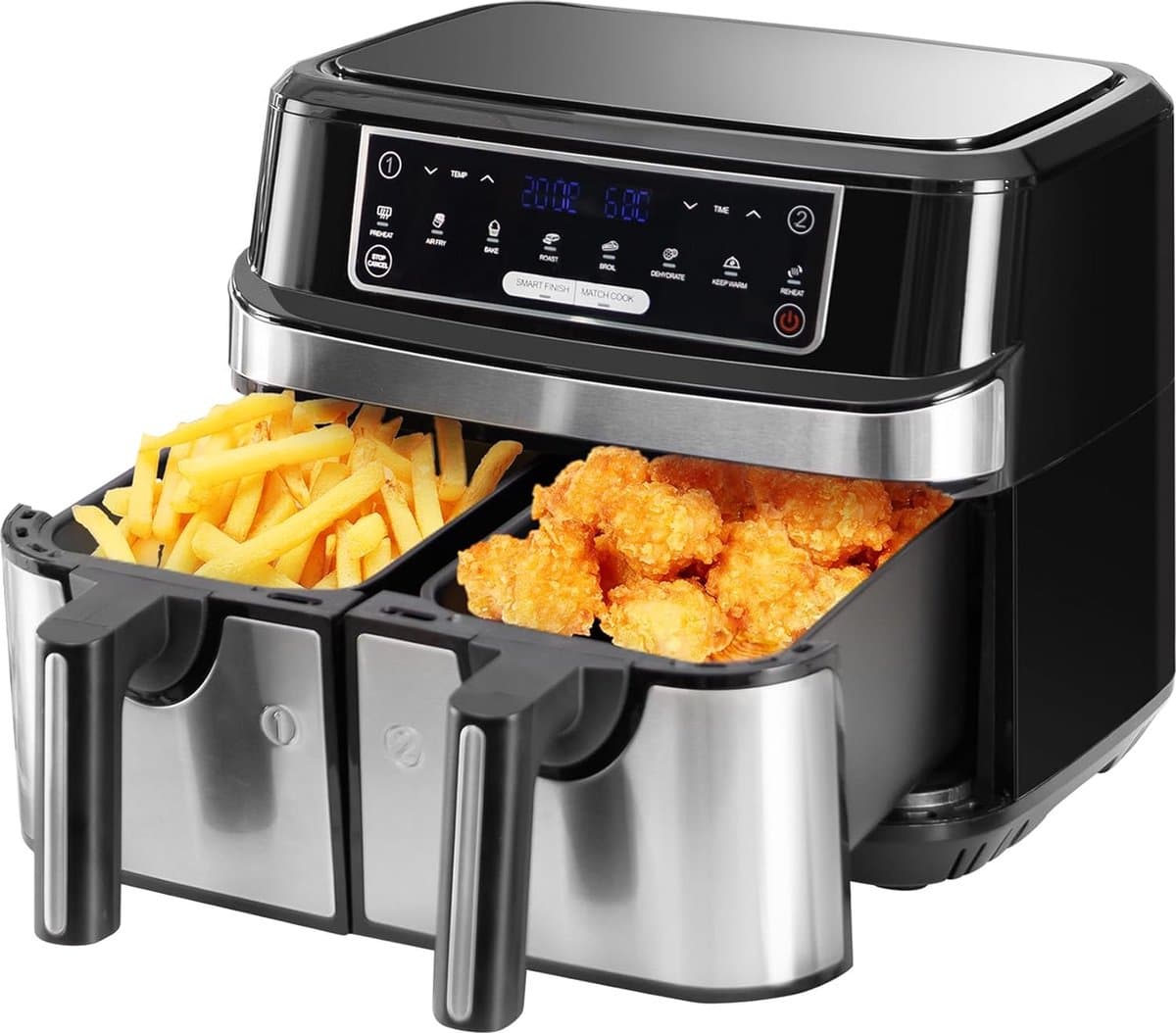 Dubbele Airfryer - Dubbele Mand - Dual Cook - Heteluchtfriteuse — afbeelding 1