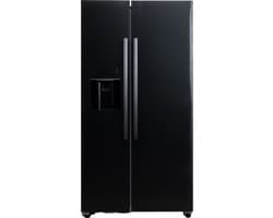 Frilec BONNSBS-666-HCF-040EDI - Amerikaanse Koelkast - Met IJsmaker - 5 Jaar Garantie - No Frost - Met Display - 513 Liter - Zwart