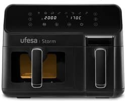 Ufesa Storm Dubbel 9 l 1700 W Heteluchtfriteuse Zwart