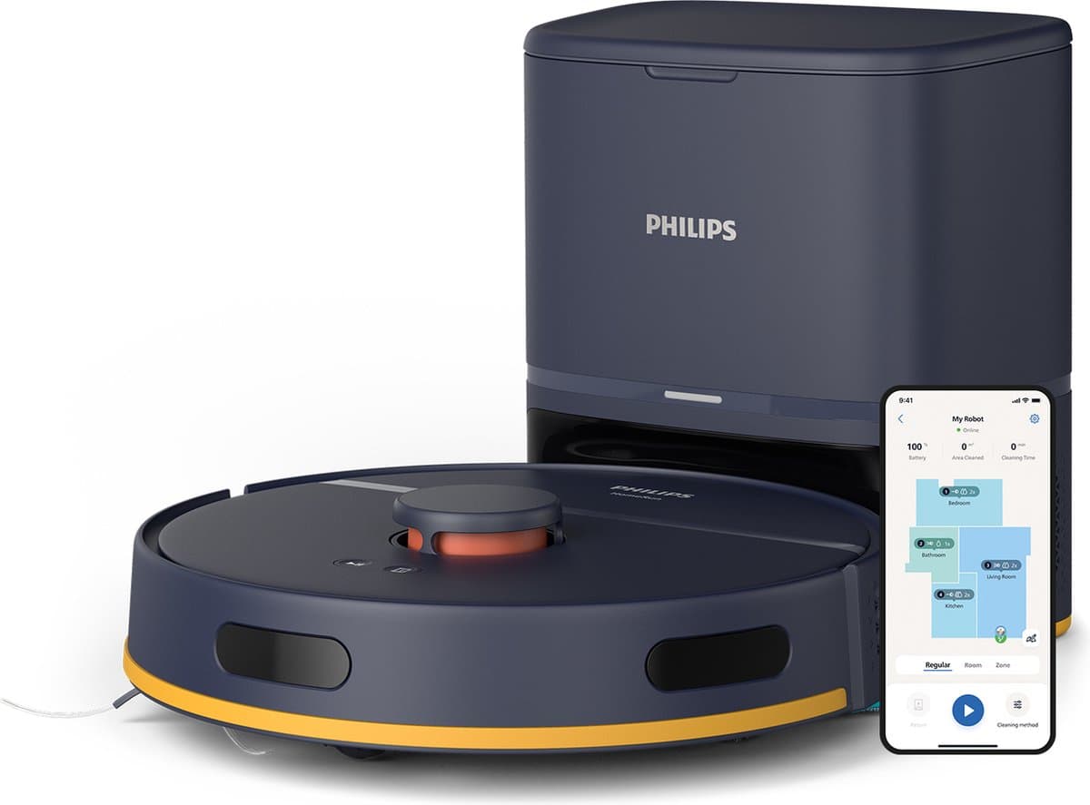 Philips HomeRun 2000 serie Aqua nat- en droogreinigingsrobot XU2100/10 — afbeelding 1