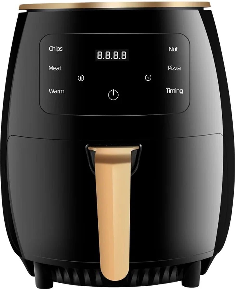 Luchtfriteuse - airfryer - smart touch - 4,5 liter - 1400w - zwart - — afbeelding 1