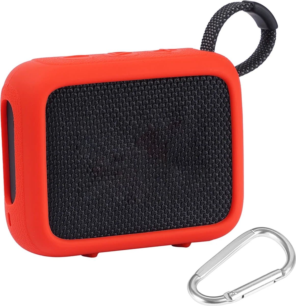 Beschermhoes geschikt voor JBL Go 4 Bluetooth Speaker - Meerdere Kleuren - Schokbestendig - Krasbestendig - Siliconen - Hoesje - Case - Bescherming - Rood — afbeelding 1