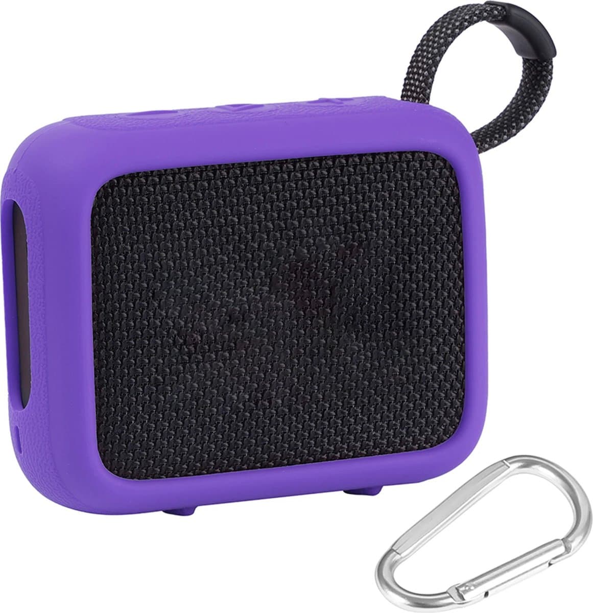 Beschermhoes geschikt voor JBL Go 4 Bluetooth Speaker - Meerdere Kleuren - Schokbestendig - Krasbestendig - Siliconen - Hoesje - Case - Bescherming - Paars — afbeelding 1