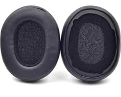 Oorkussens Geschikt voor Skullcandy Crusher Wireless / Crusher Evo / ANC / 3.0 / 2.0 / 360 / Hesh 3 / Hesh Evo / Hesh ANC / Venue – Vervangende Earpads van Memory Foam & Protein Leather – Set van 2 – Zwart