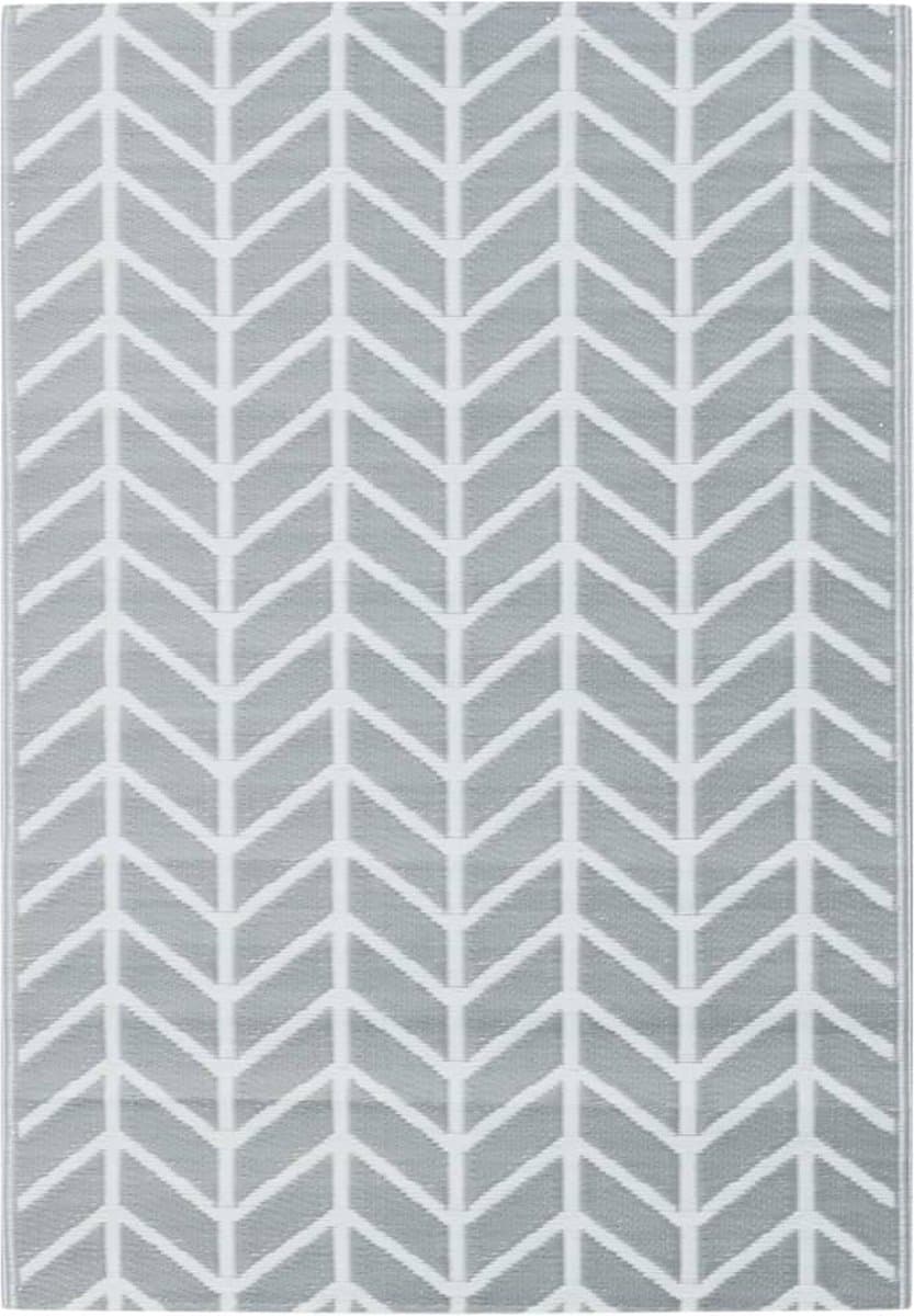 vidaXL - Buitenkleed - ARAKIL - 160x230 - cm - PP - grijs — afbeelding 1