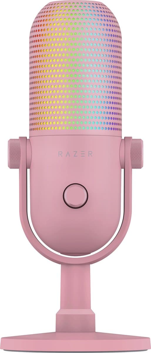 Razer Seiren V3 Chroma - USB Gaming Microfoon - Ruisonderdrukking - RGB - PC - Roze/Quartz — afbeelding 1